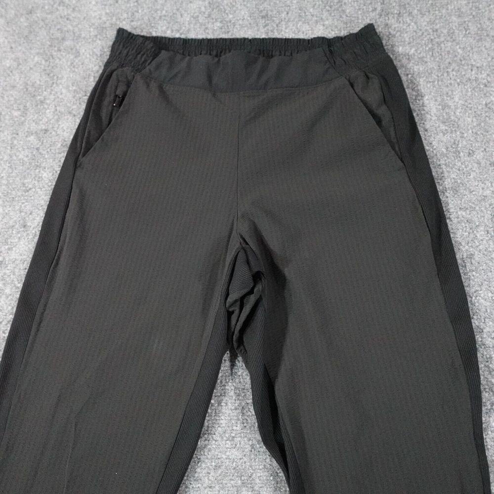 Athleta Pants Women 4 Black Textured Brooklyn Jogger High Rise Stretch 7491